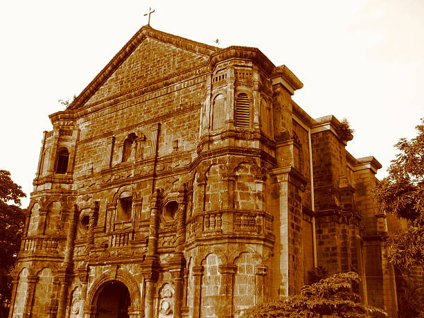 Igreja de Manila malato - fotografia de stock