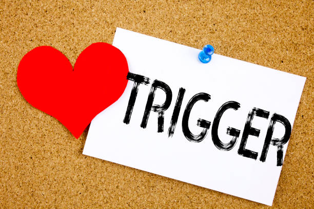 istock Conceptual hand writing text caption inspiration showing Trigger concept for Stir Spark Loose or Unleash Idea and Love written on sticky note, reminder cork background with copy space 894970198