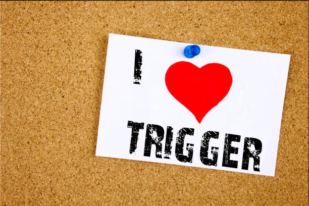 istock Hand writing text caption inspiration showing I Love Trigger concept meaning Stir Spark Loose or Unleash Idea Loving written on sticky note, reminder isolated background with copy space 894972222