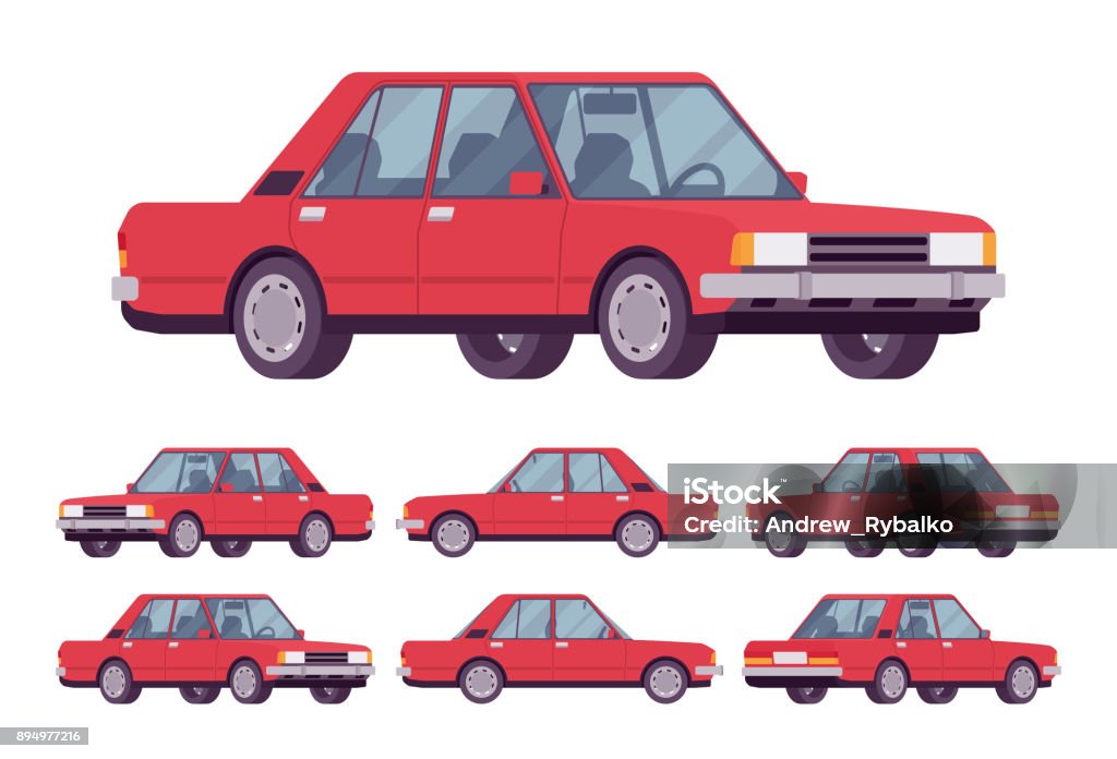 Red Sedan Set Stock Illustration - Download Image Now - Car, Cartoon, Vector - iStock Red Sedan Set Stock Illustration - Download Image Now - Car, Cartoon, Vector - iStock