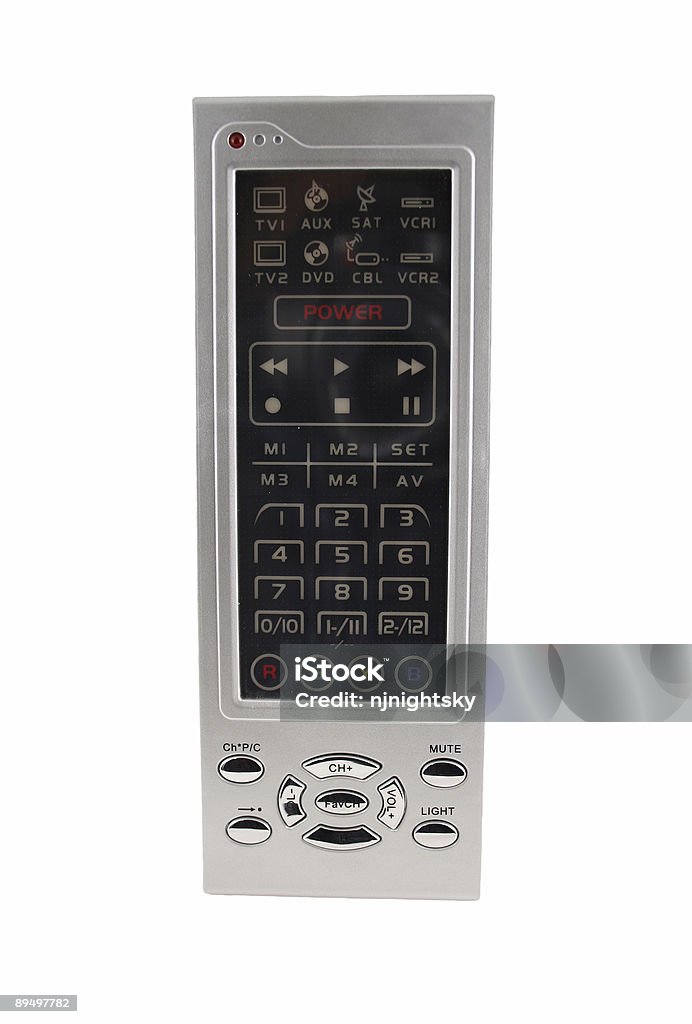 Isolated TV remote control on white  Bandwidth Stock Photo