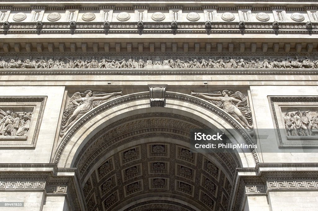 Arco di trionfo degli Champs-Elysées - Foto stock royalty-free di Architettura