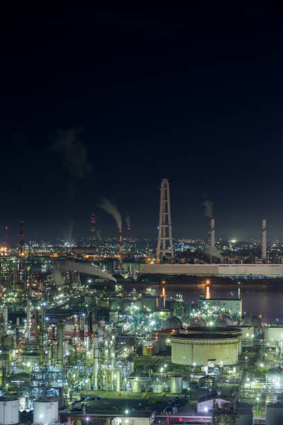 istock Yokkaichi-city Plant Night view 894983942