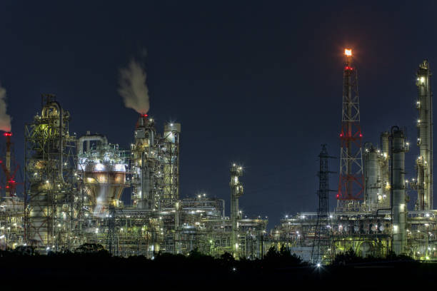 istock Yokkaichi-city Plant Night view 894984016