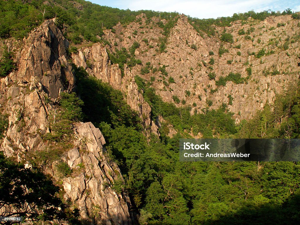 Bodetal mit Bodeschlucht und Bodekessel im Thale di Shah Alam Harz - Foto stock royalty-free di Ambientazione esterna