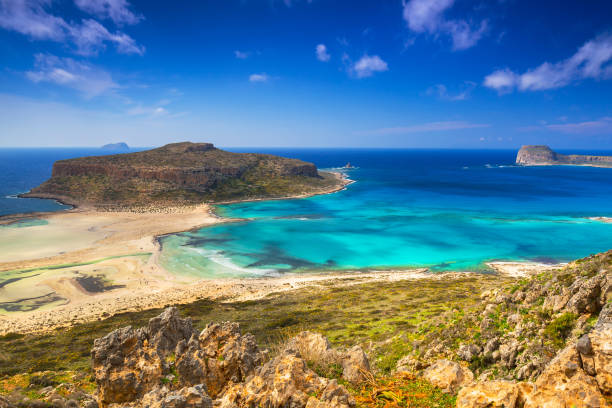 istock Amazing scenery of Balos beach on Crete 894991376