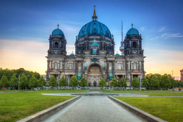 Berlin Cathedral (Berliner Dom) at sunrise, Germany