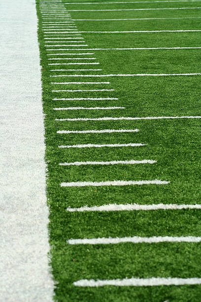 Marcadores de Campo de Futebol Americano - fotografia de stock