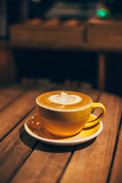 istock Art latte a cup of hot coffee 894997710