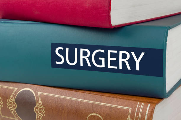 istock A book with the title Surgery written on the spine 895000896