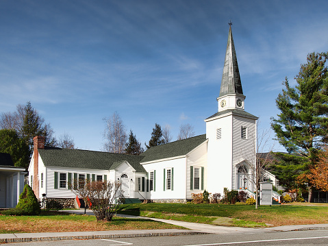 Christian church in a small Adirondack town