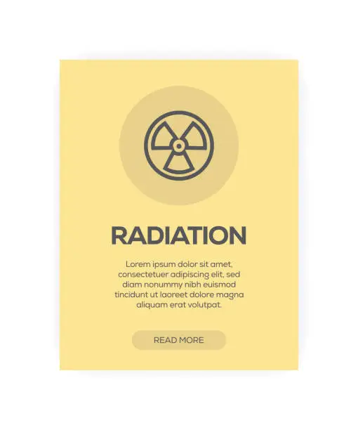 Vector illustration of RADIATION CONCEPT