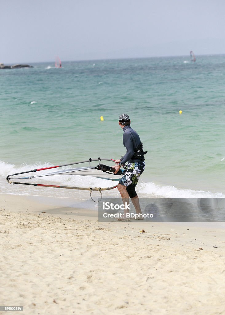 De la planche à voile dans Naxos - Photo de Archipel des Cyclades libre de droits