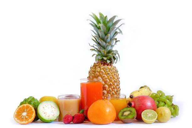 istock ​ Assorted fruits isolated on white background, group of fruits 895014792