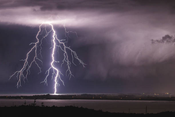 istock Majestic lightning strike over the Adriatic sea 895017788