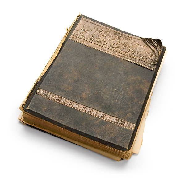 istock The old book with an engraving, isolated on white background 89501964