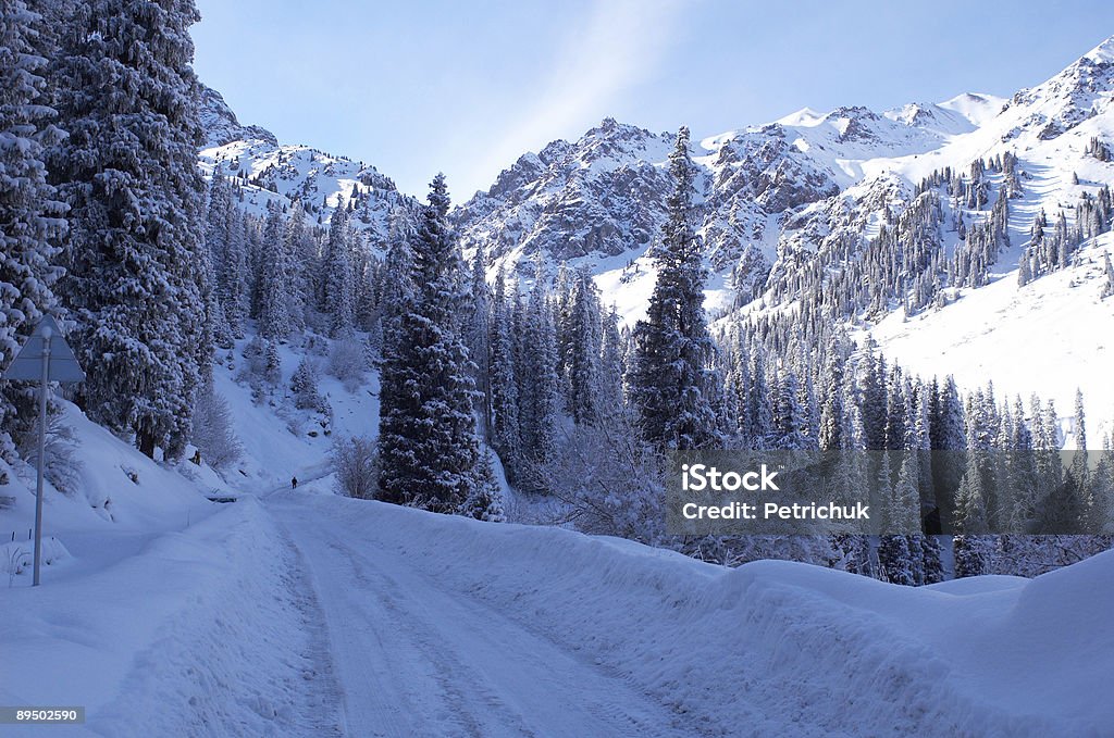 Winter-Gipfel - Lizenzfrei Alpen Stock-Foto