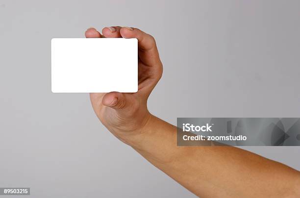 Hand Holding Empty Credit Card Stock Photo - Download Image Now - Business Card, Template, Greeting Card