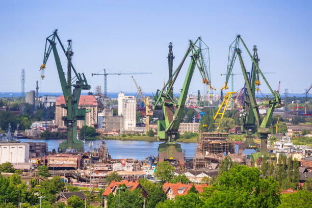 istock Cranes of the shipyard in Gdansk 895033862