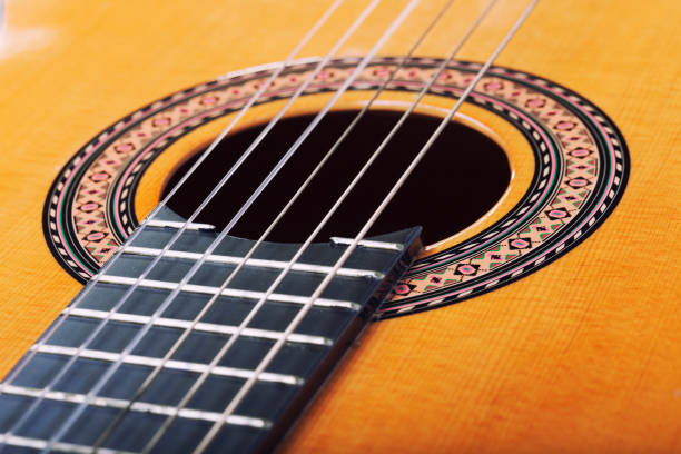 istock Acoustic wooden guitar 895036286