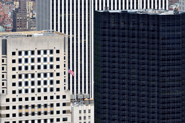 istock Manhattan, view of downtown from above 895036400