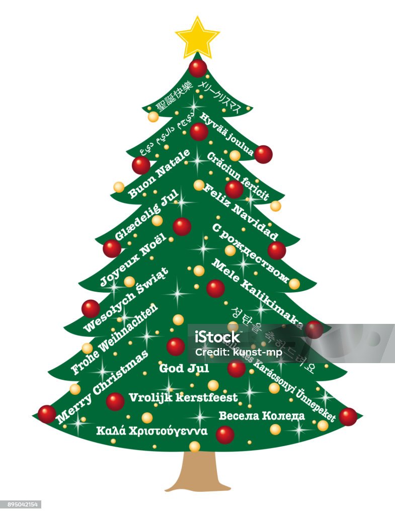 Vetores de Árvore De Natal Com Saudações De Natal Em 20 Línguas Árvore De Natal  Árvore De Natal Árvore De Natal Com Desejos Internacionais e mais imagens  de Árvore de Natal - iStock