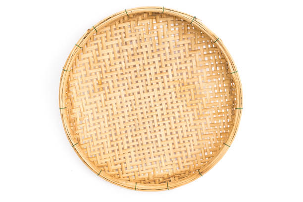 istock wooden threshing basket (bamboo) 895042180