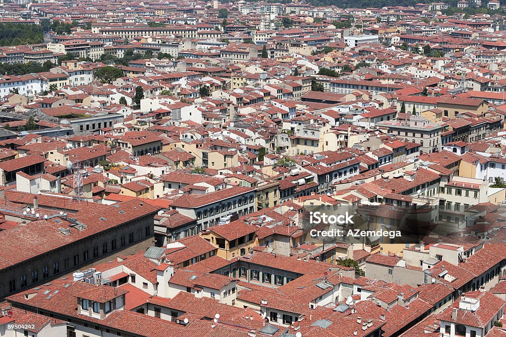 Rosso tetti della città - Foto stock royalty-free di Antico - Condizione