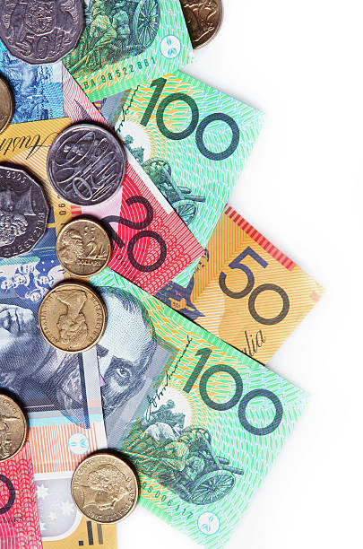 australian dinheiro - australian coin - fotografias e filmes do acervo