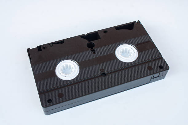 istock Old VHS Video tape cassette isolated on white background. 895045480