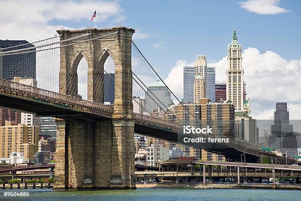 Photo libre de droit de Pont De Brooklyn Et Manhattan banque d'images et plus d'images libres de droit de Affaires - Affaires, Affaires d'entreprise, Architecture