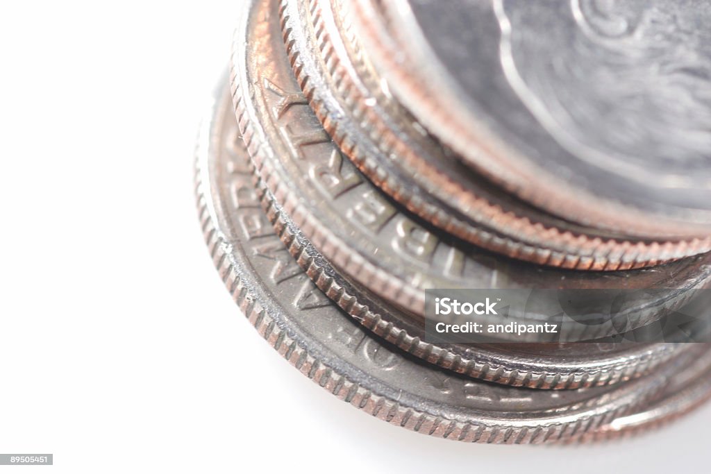 Sterty Monety 10-centowe - Zbiór zdjęć royalty-free (Bankowość)