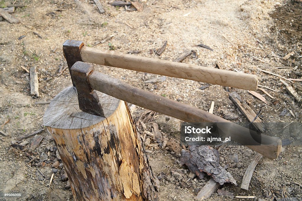 Two axes Axe Stock Photo