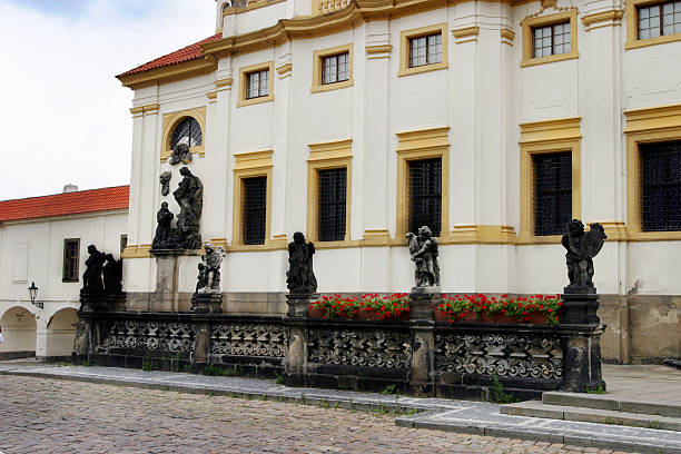 istock The Loreto Church Angel Statues Prague 89506058