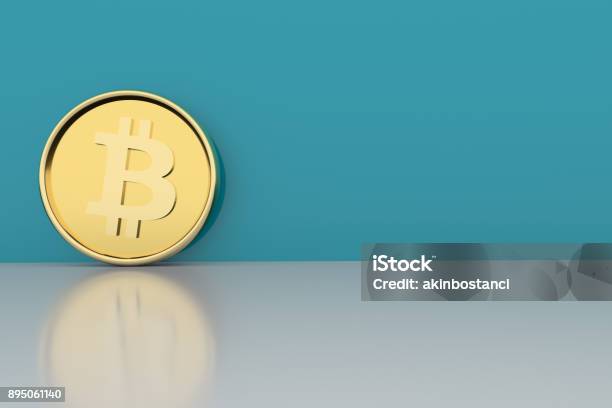 Foto de Bitcoin e mais fotos de stock de Bitcoin - Bitcoin, Amarelo, Azul