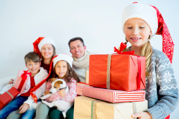istock Family celebrating christmas 895064354