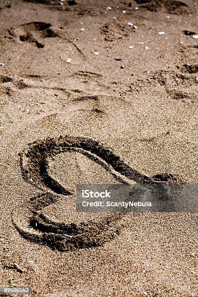 Romance Stock Photo - Download Image Now - Animal Heart, Beach, Color Image