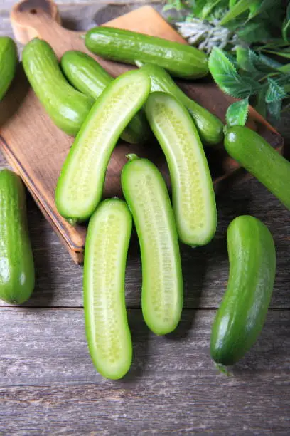 Raw Green Cucumbers