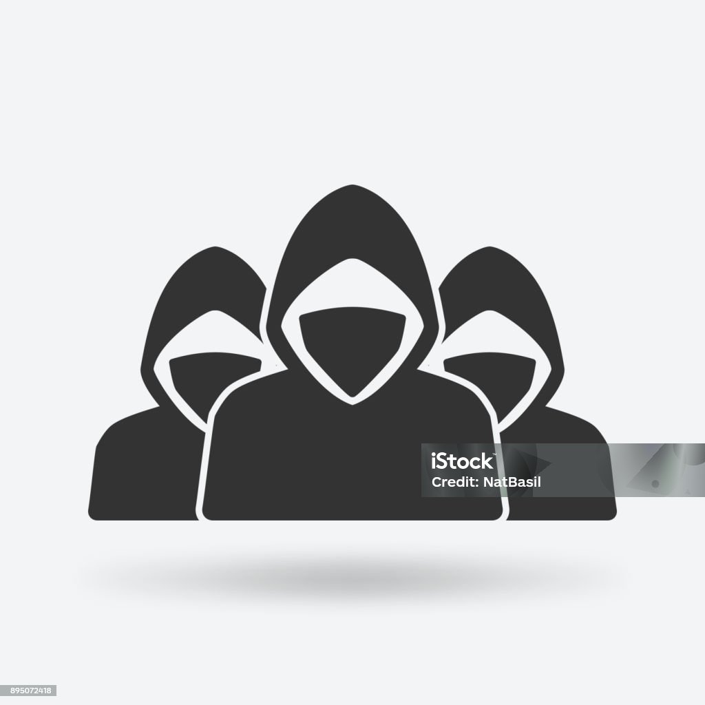 army of anonymous concept army of anonymous concept. vector illustration - eps 10 Icon Symbol stock vector