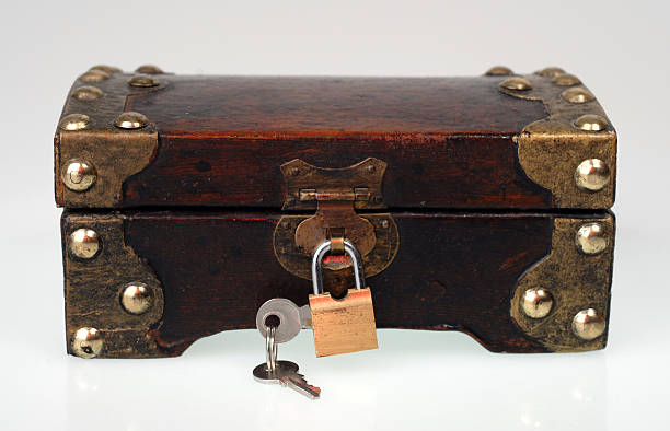Małe pudełko z kluczy i blokady – zdjęcie