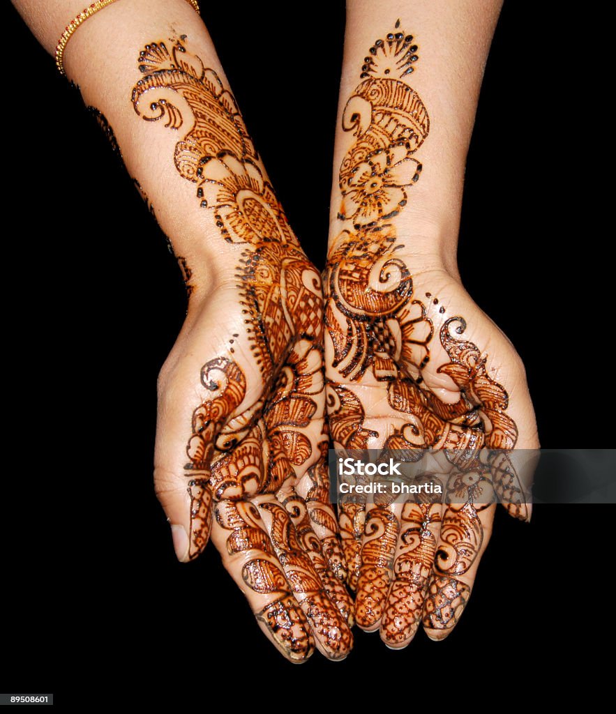 Tatuaje de henna - Foto de stock de Arte libre de derechos