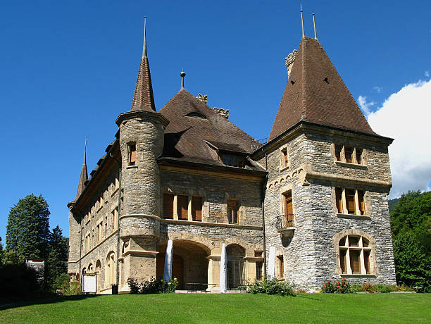 Lausanne, Switzerland - August 26, 2025: Château Saint-Maire  in the old town of Lausanne