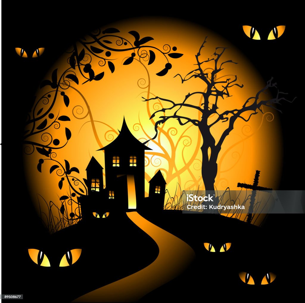 Halloween night  Animal stock illustration