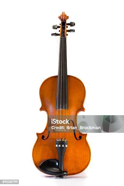 Fiddle On White Stock Photo - Download Image Now - Violin, White Background, Bluegrass Music