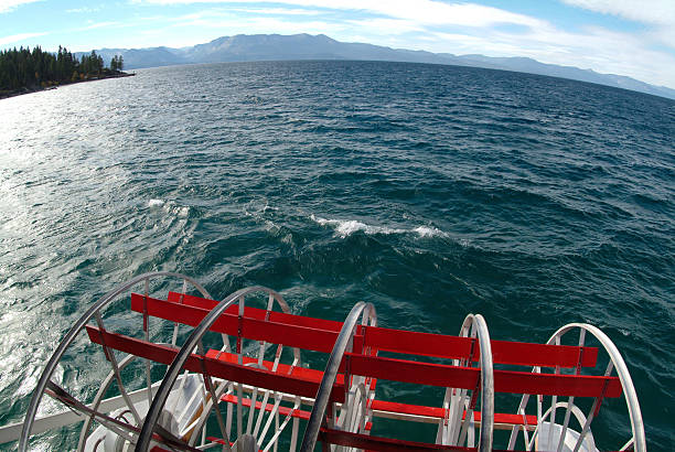 Rocky coastline of Lake Tahoe in California