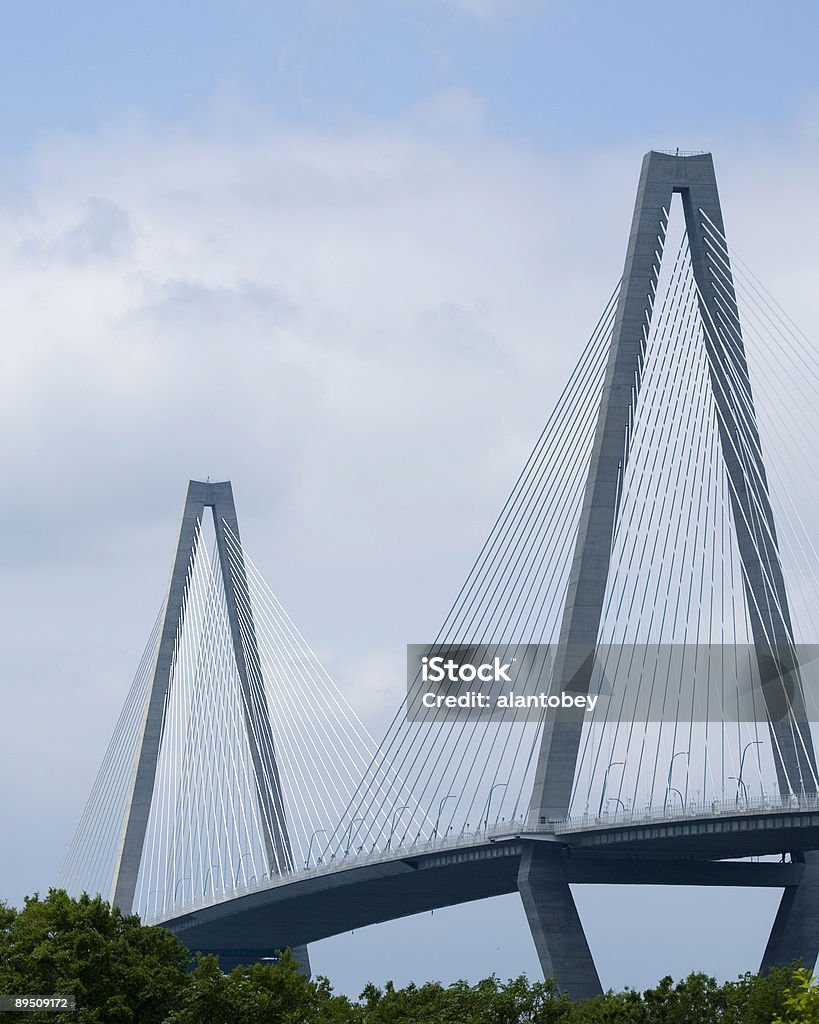 Charleston SC: Arthur Ravenel Jr. Bridge  Bridge - Built Structure Stock Photo