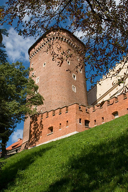 Tower in the Castle Wall stock photo