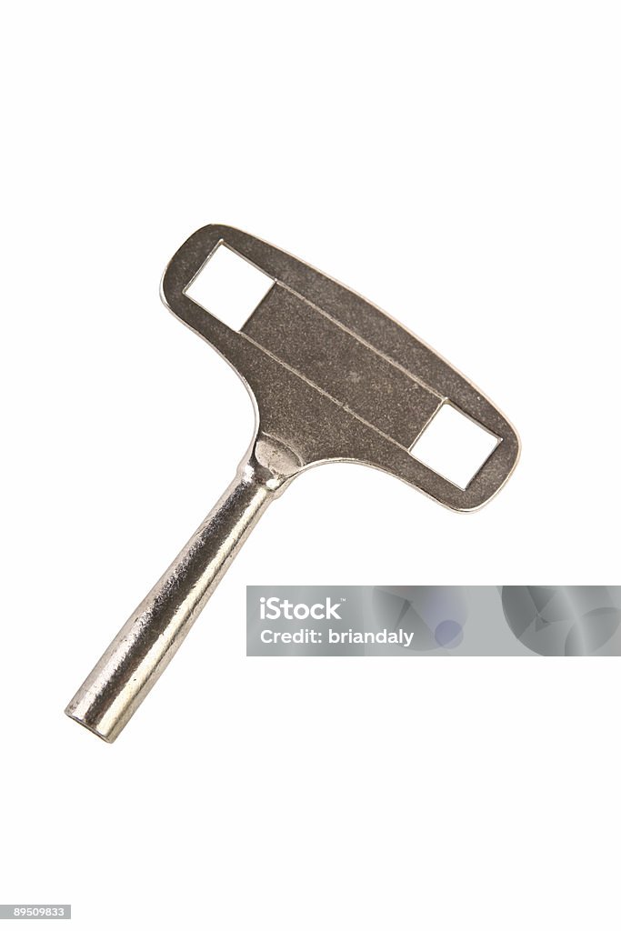 Clock key  Chrome Stock Photo