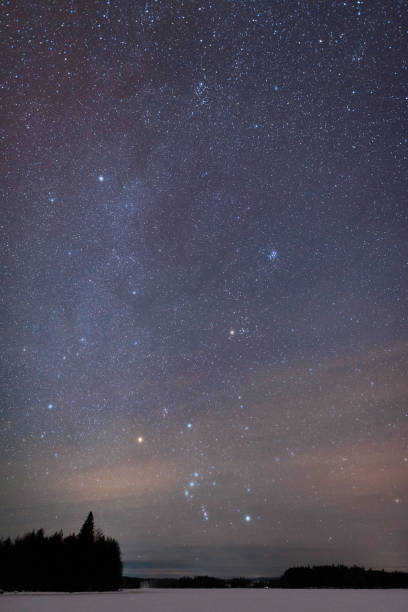 istock Orion constellation above frozen lake 895100604
