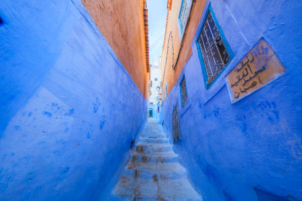 istock Chefchaouen's fantastic blue wall 895100914